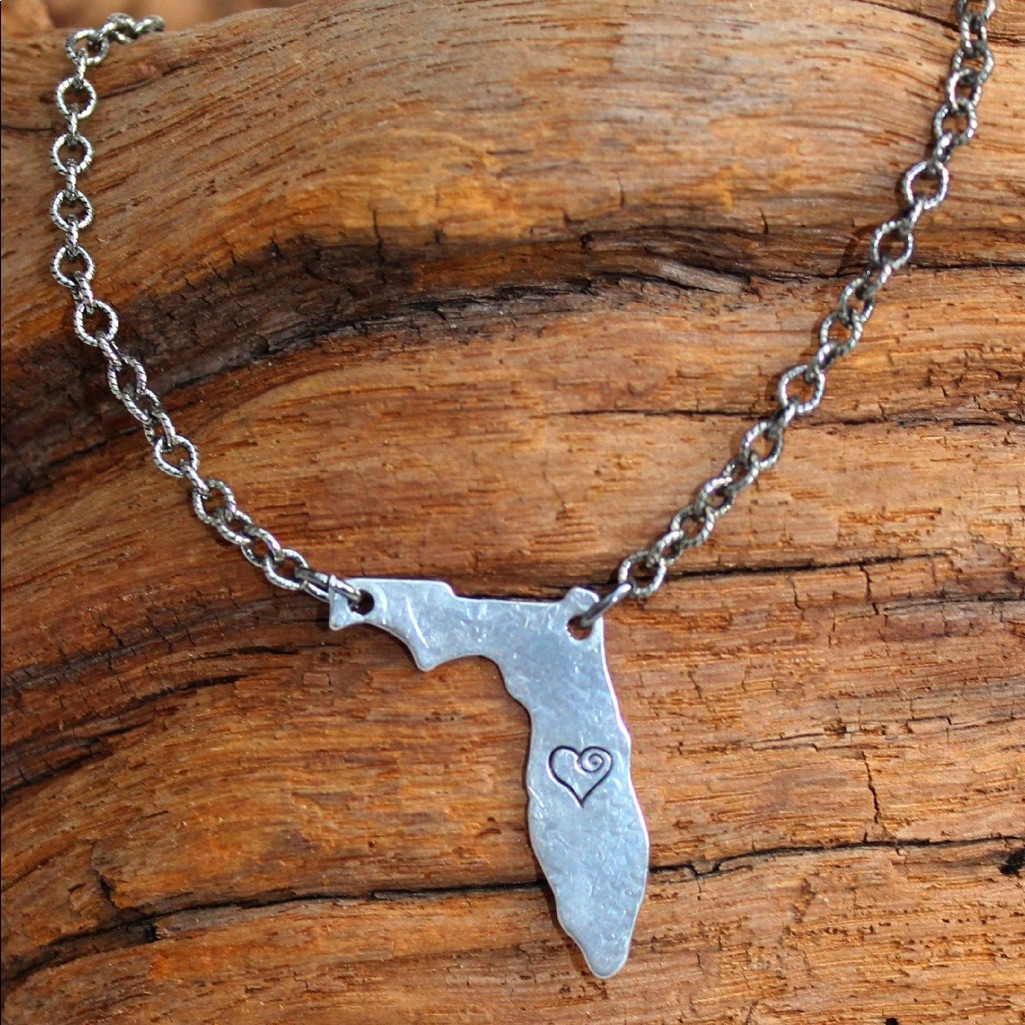Nwt Julio Florida Necklace In Silver